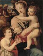 unknow artist The Madonna and child with the infant saint john the baptist painting